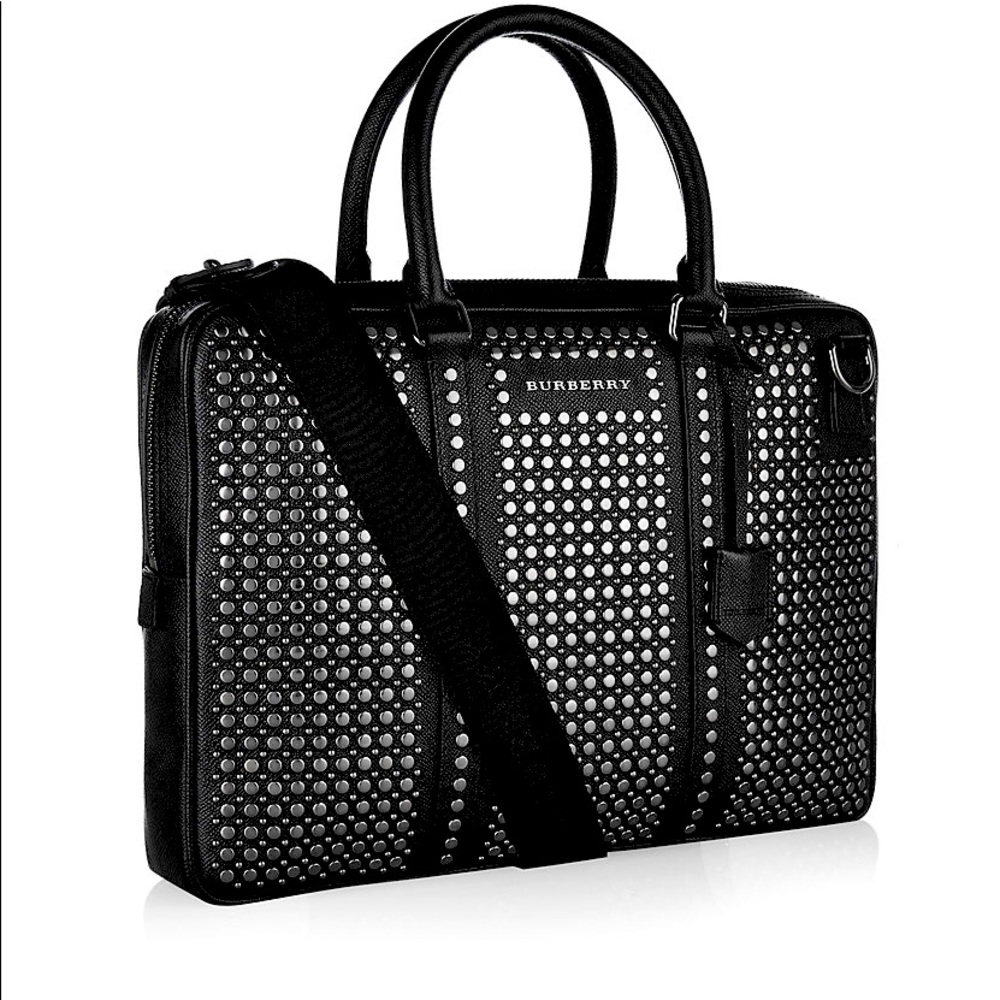 Studded briefcase